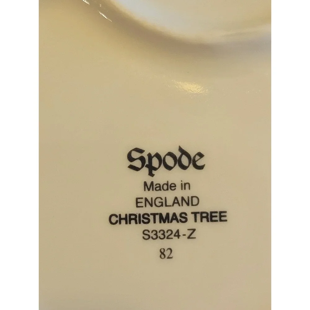Spode Christmas Tree Heart Shaped‎ Trinket Dish Made England S3324-Z Decor
